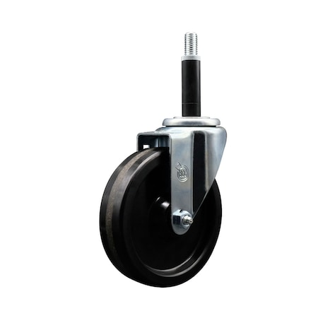 Service Caster 5'' Phenolic Wheel Swivel 3/4'' Expanding Stem Caster SCC-EX20S514-PHS-34